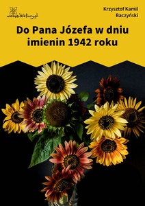 Baczyński, Poematy, Do Pana Józefa w dniu imienin 1942 roku