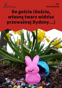 Kochanowski, Fraszki, Księgi trzecie, Do gościa (Gościu, własną twarz widzisz przeważnej Dydony...)