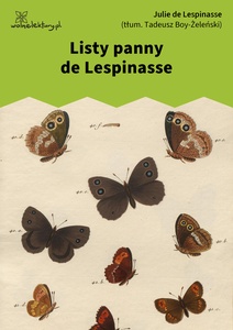 Julia de Lespinasse, Listy panny de Lespinasse