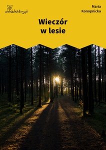 Konopnicka, Wieczór w lesie