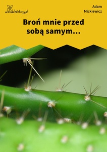 Mickiewicz, Liryki lozańskie, Broń mnie przed...