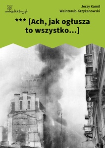 Weintraub, *** (Ach, jak ogłusza to wszystko)